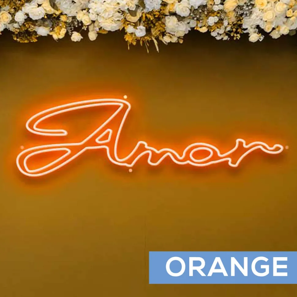 Neon Sign "Amor" - Choose your Size and Color!
