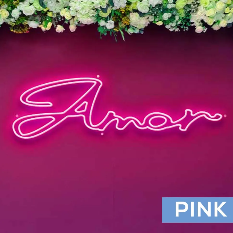 Neon Sign "Amor" - Choose your Size and Color!