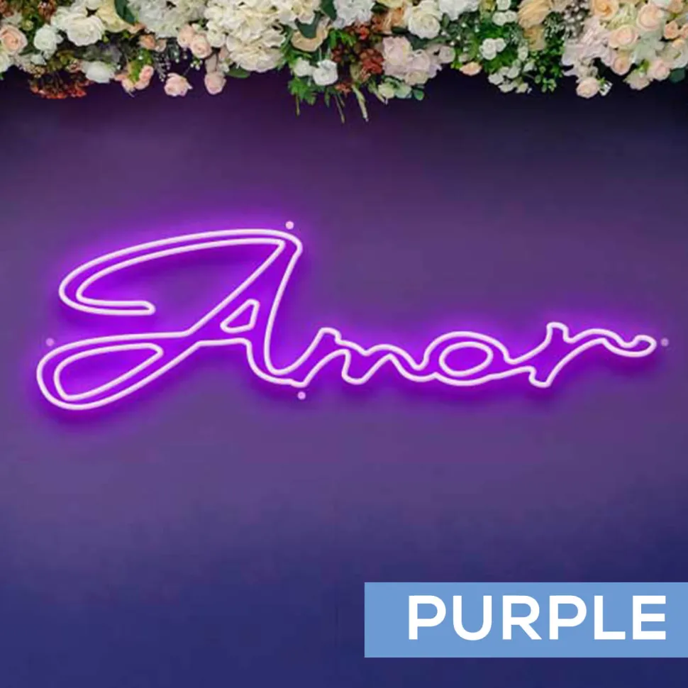 Neon Sign "Amor" - Choose your Size and Color!
