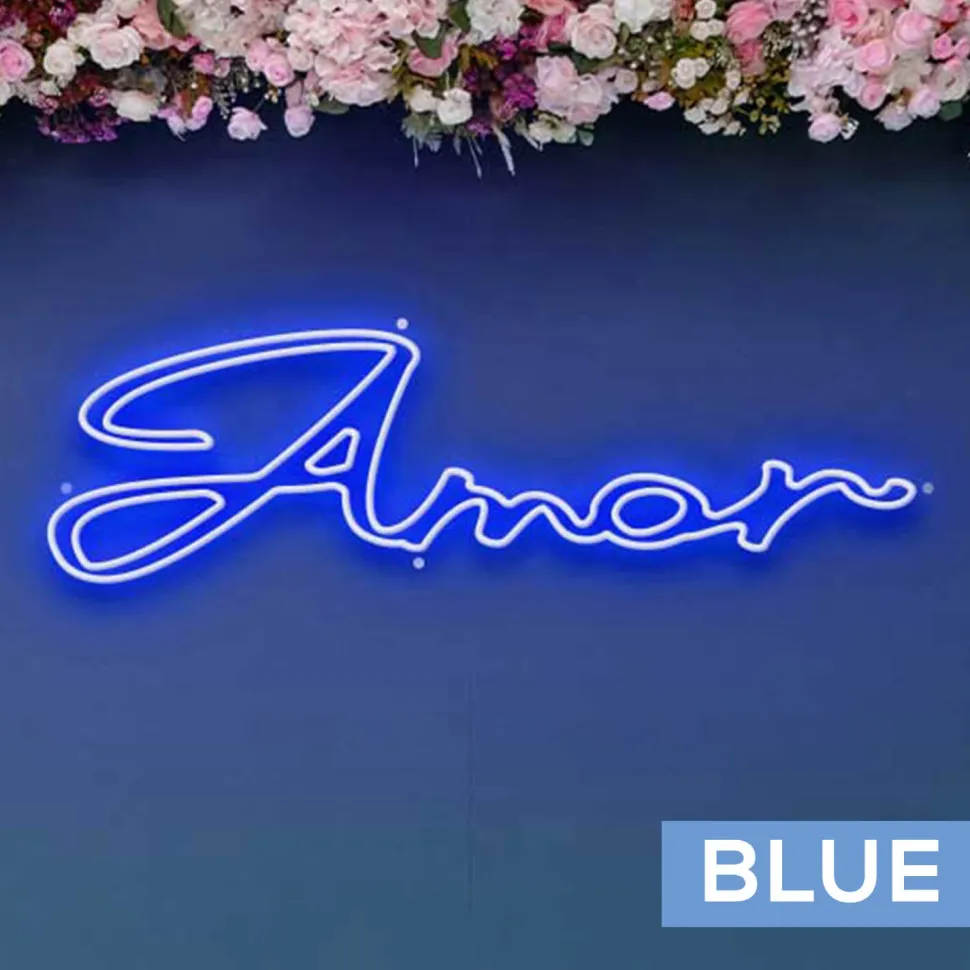 Neon Sign "Amor" - Choose your Size and Color!