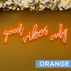 Neon Sign "Good Vibes Only" - Choose your Size and Color!