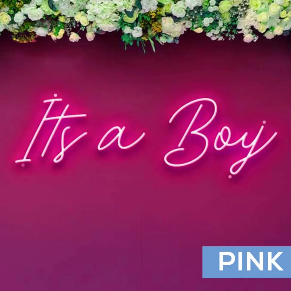 Neon Sign "It's a Boy" - Choose your Size and Color!