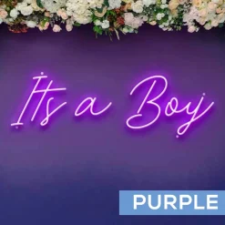 Neon Sign "It's a Boy" - Choose your Size and Color!