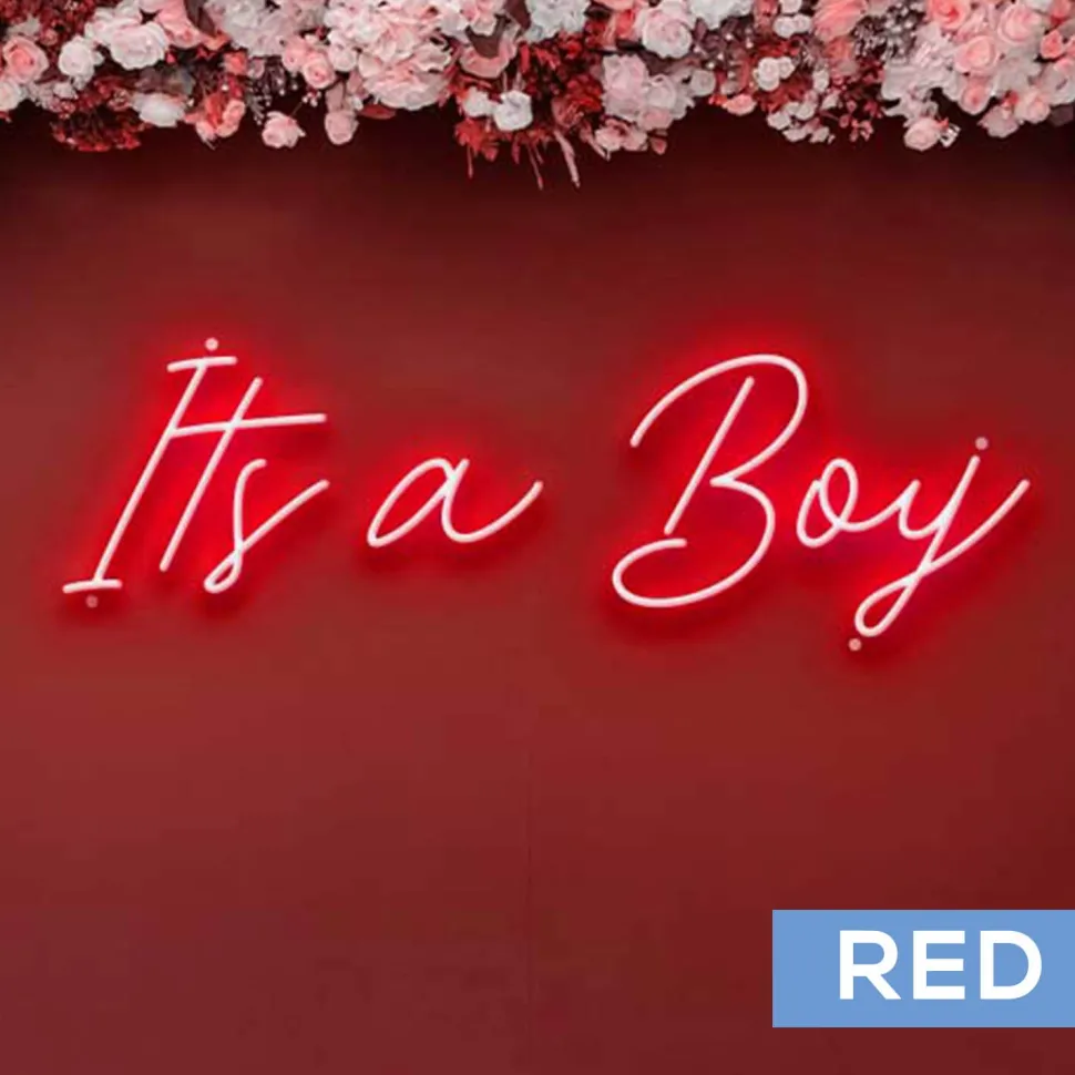 Neon Sign "It's a Boy" - Choose your Size and Color!