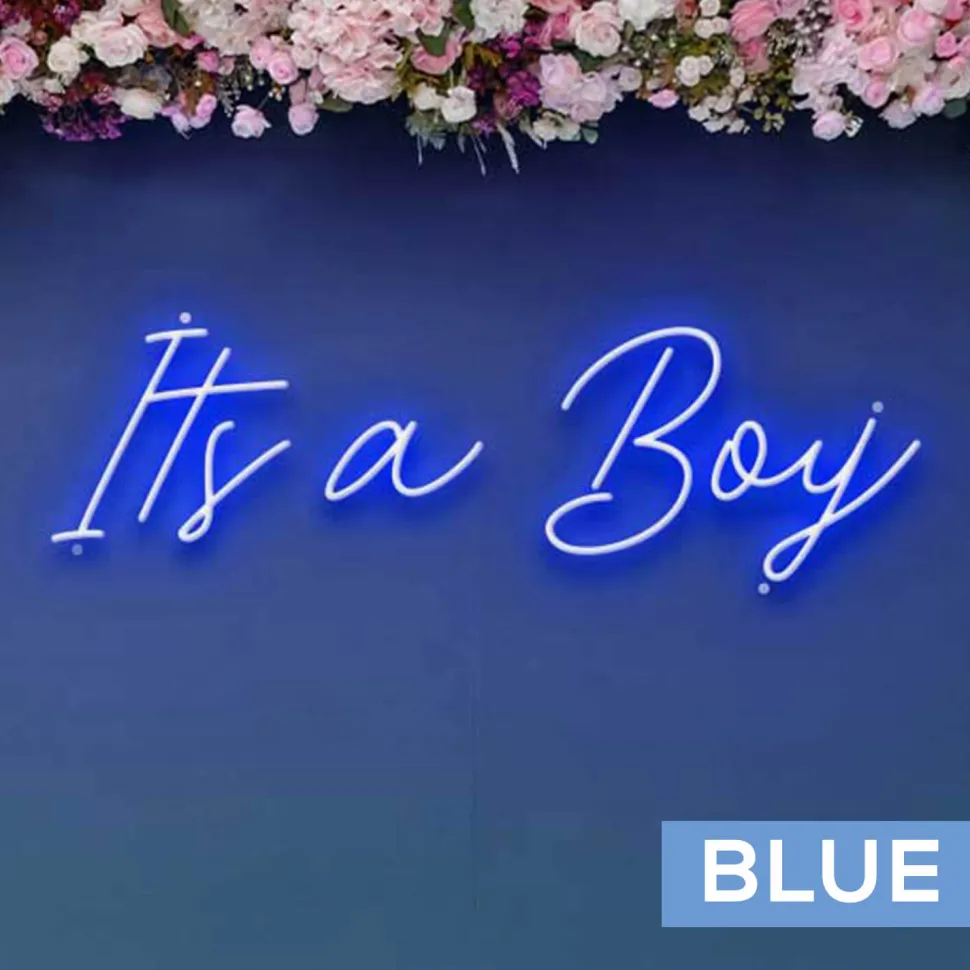 Neon Sign "It's a Boy" - Choose your Size and Color!