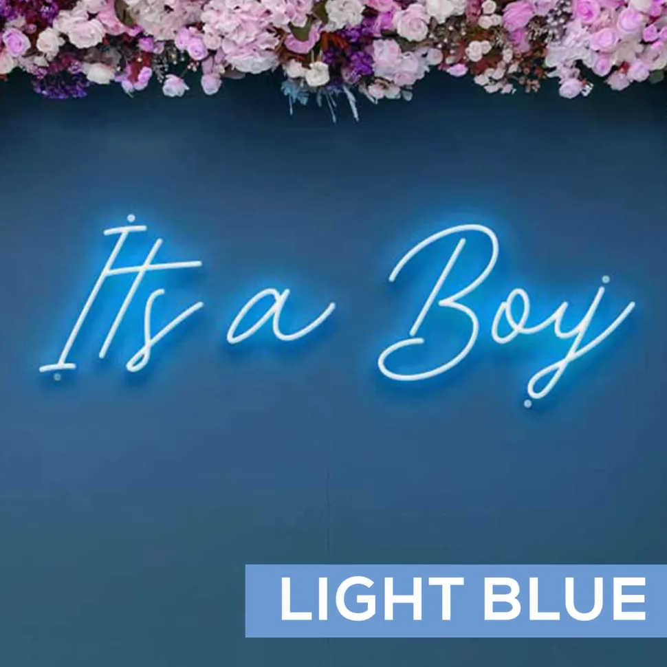 Neon Sign "It's a Boy" - Choose your Size and Color!