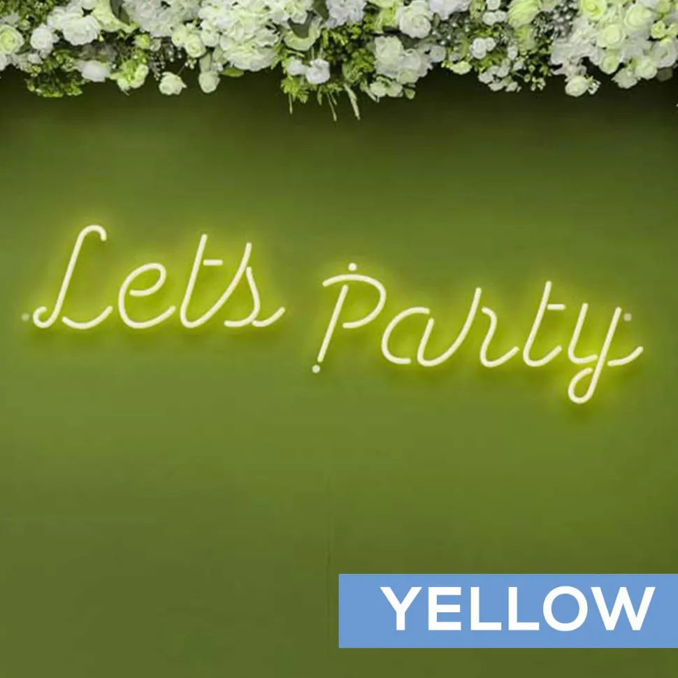 Neon Sign "Lets Party" - Choose your Size and Color!