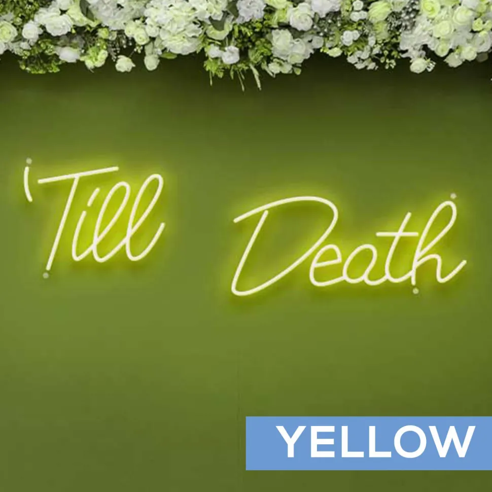 Neon Sign "Til Death" - Choose your Size and Color!