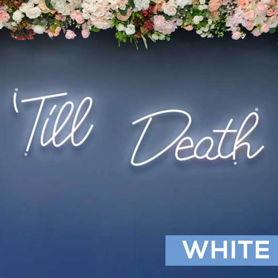 Neon Sign "Til Death" - Choose your Size and Color!