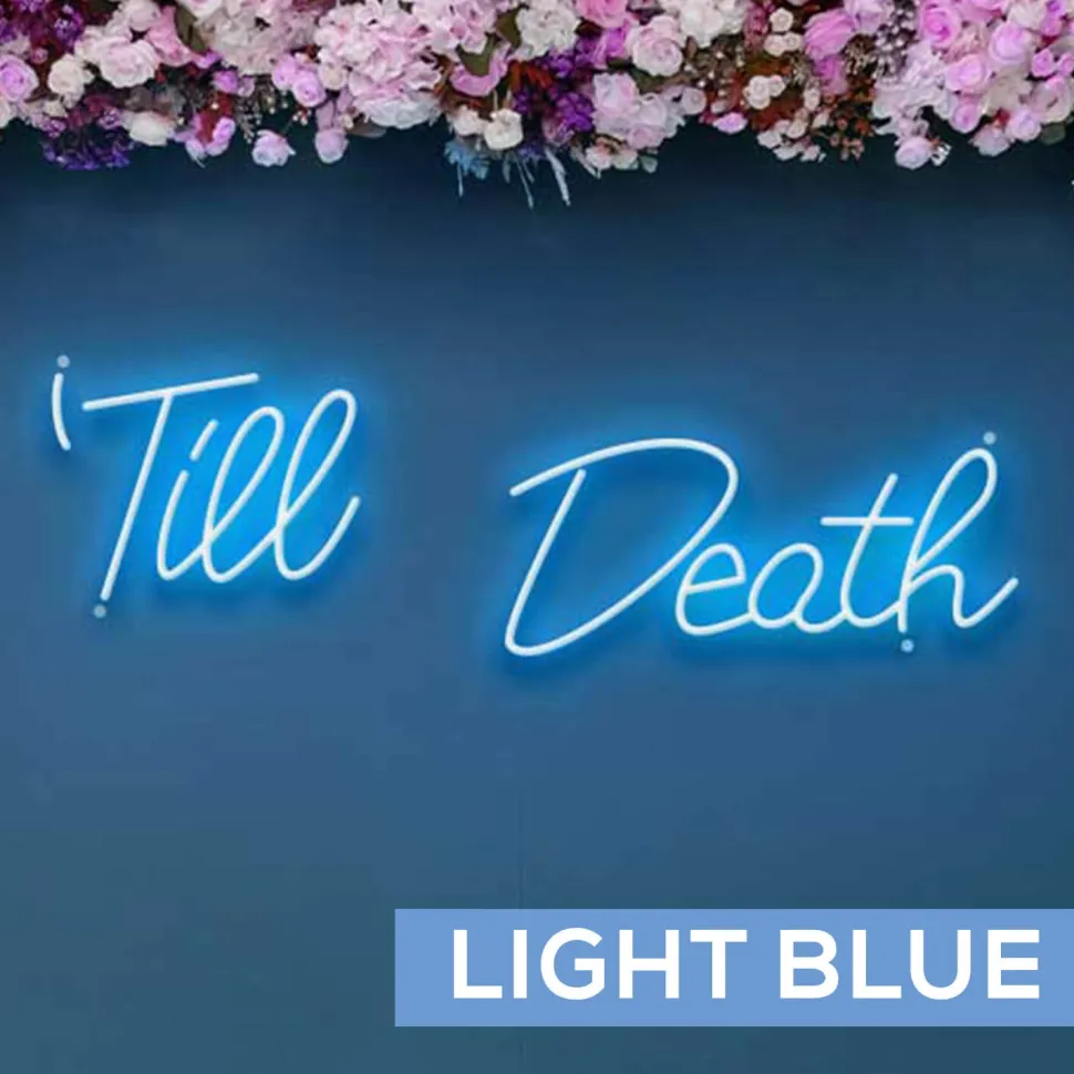 Neon Sign "Til Death" - Choose your Size and Color!