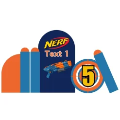 Nerf Battle Foam Core Birthday Backdrop Kit by PopScene™