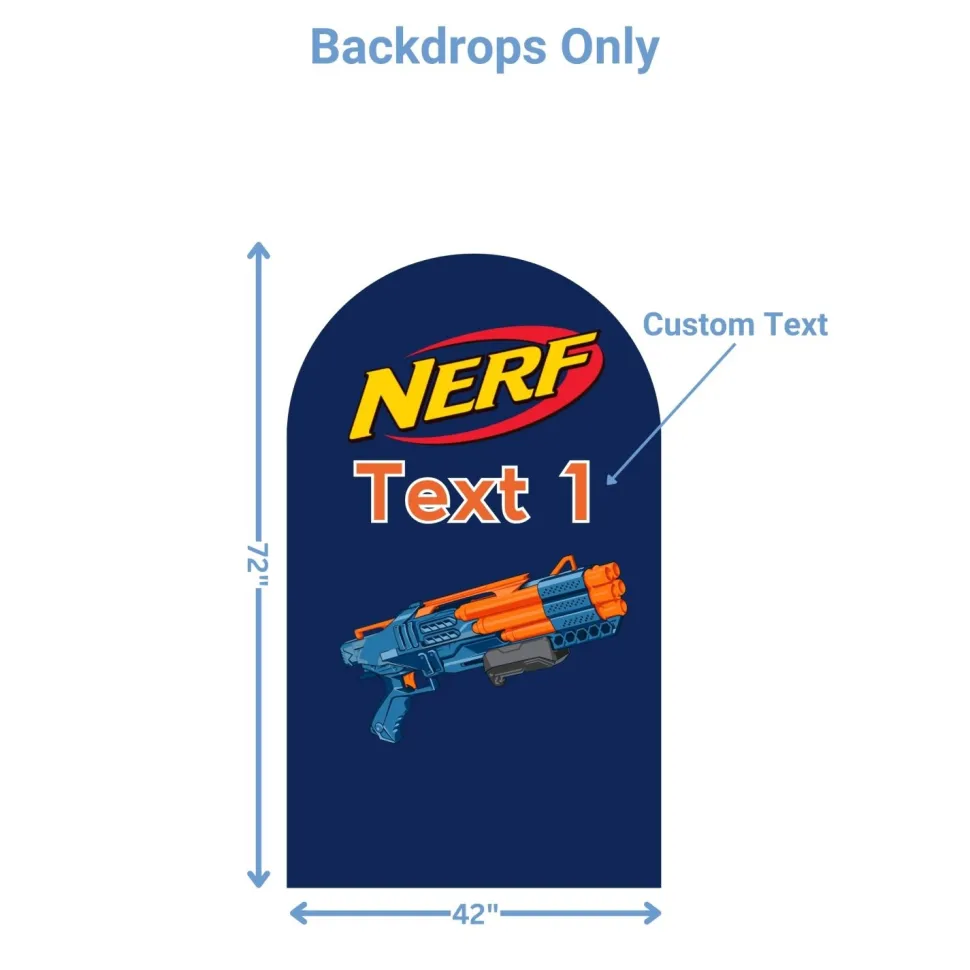 Nerf Battle Foam Core Birthday Backdrop Kit by PopScene™