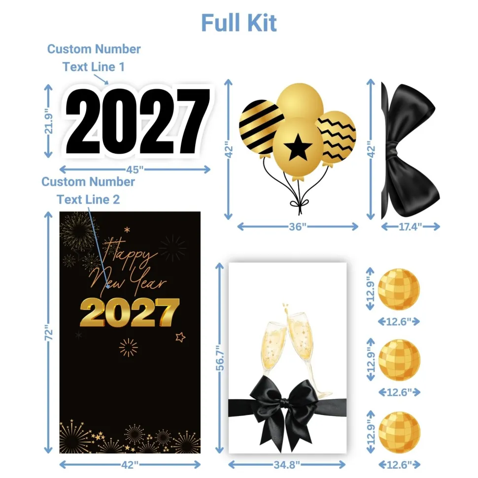 New Years 1 Foam Core Birthday Backdrop Kit by PopScene™
