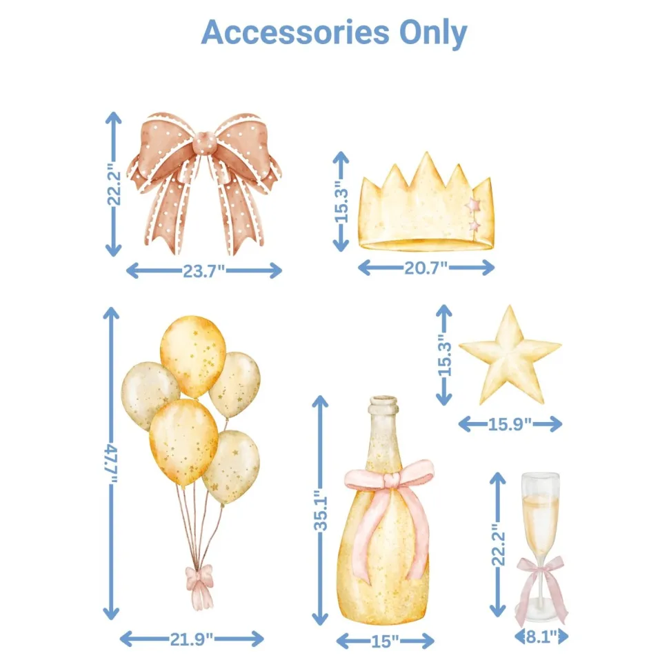 New Years 2 Foam Core Birthday Backdrop Kit by PopScene™