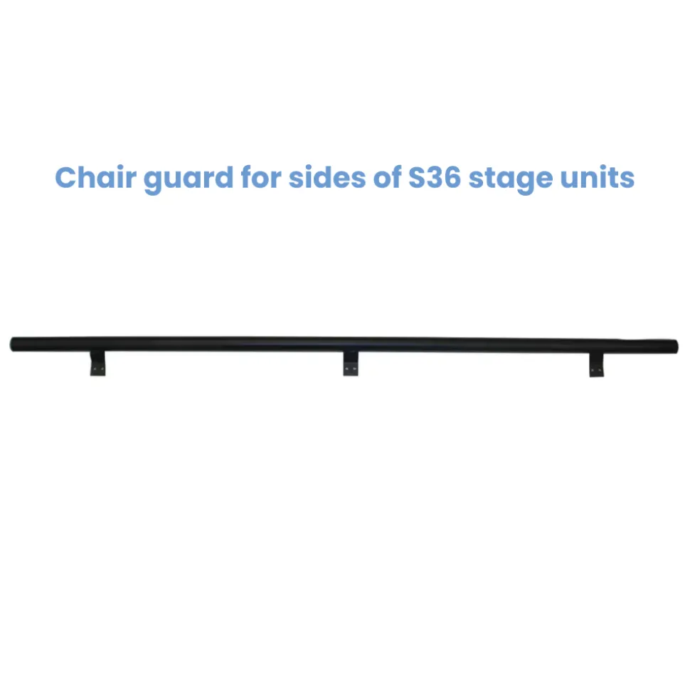 NPS Universal Heavy-Duty Chair Guard for Stage & Riser Units