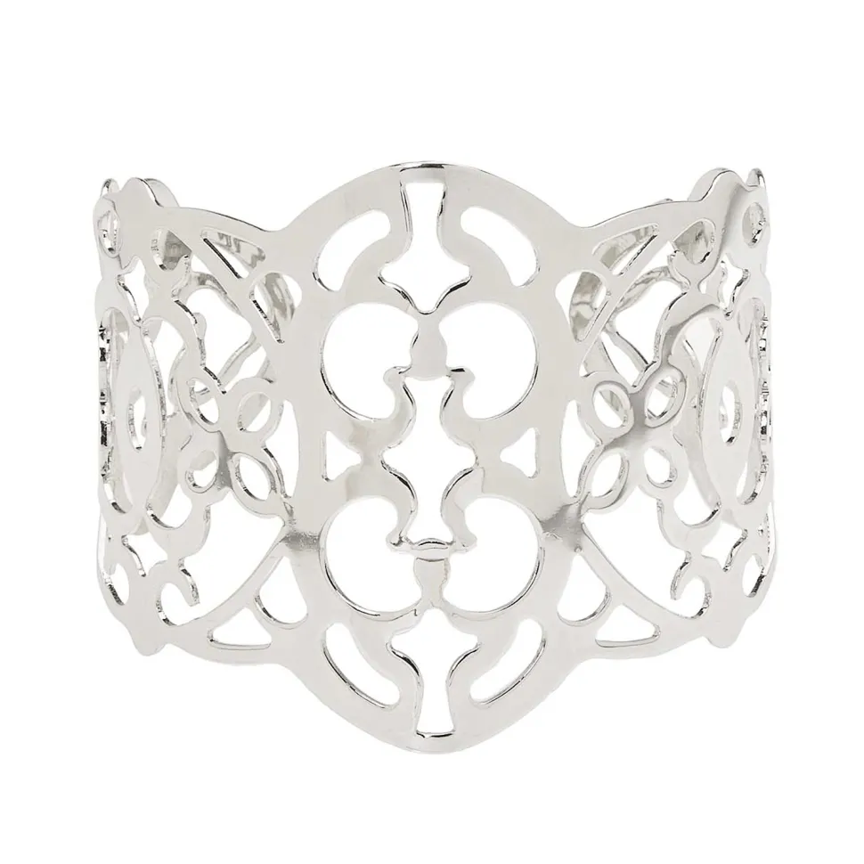 OASIS Atlantic Filigree Cuff Wristlets - SILVER