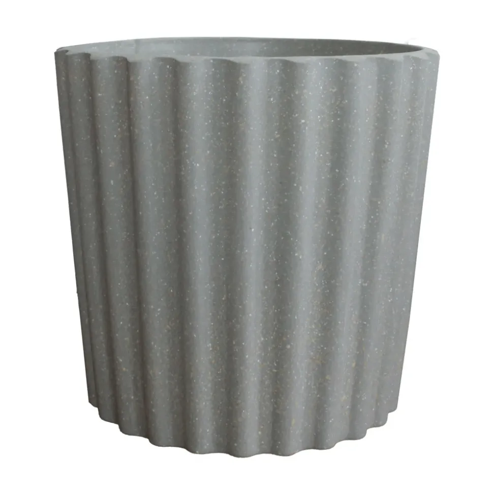 OASIS ECOssentials Scalloped Pot, Slate