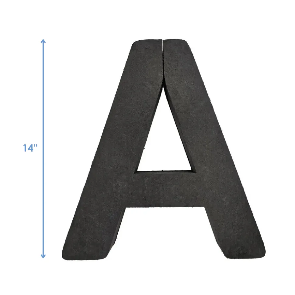 OASIS 14" Floral Foam Letter A – Midnight Foam Shape for Professional Florists
