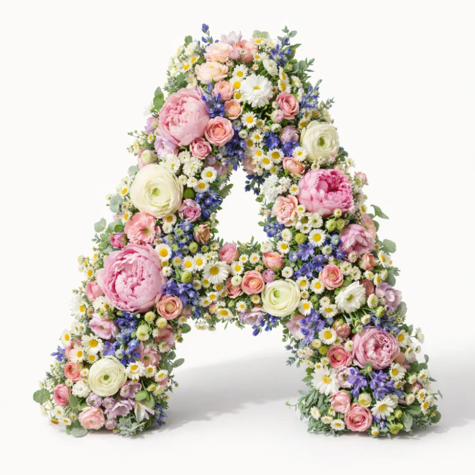 OASIS 14" Floral Foam Letter A – Midnight Foam Shape for Professional Florists