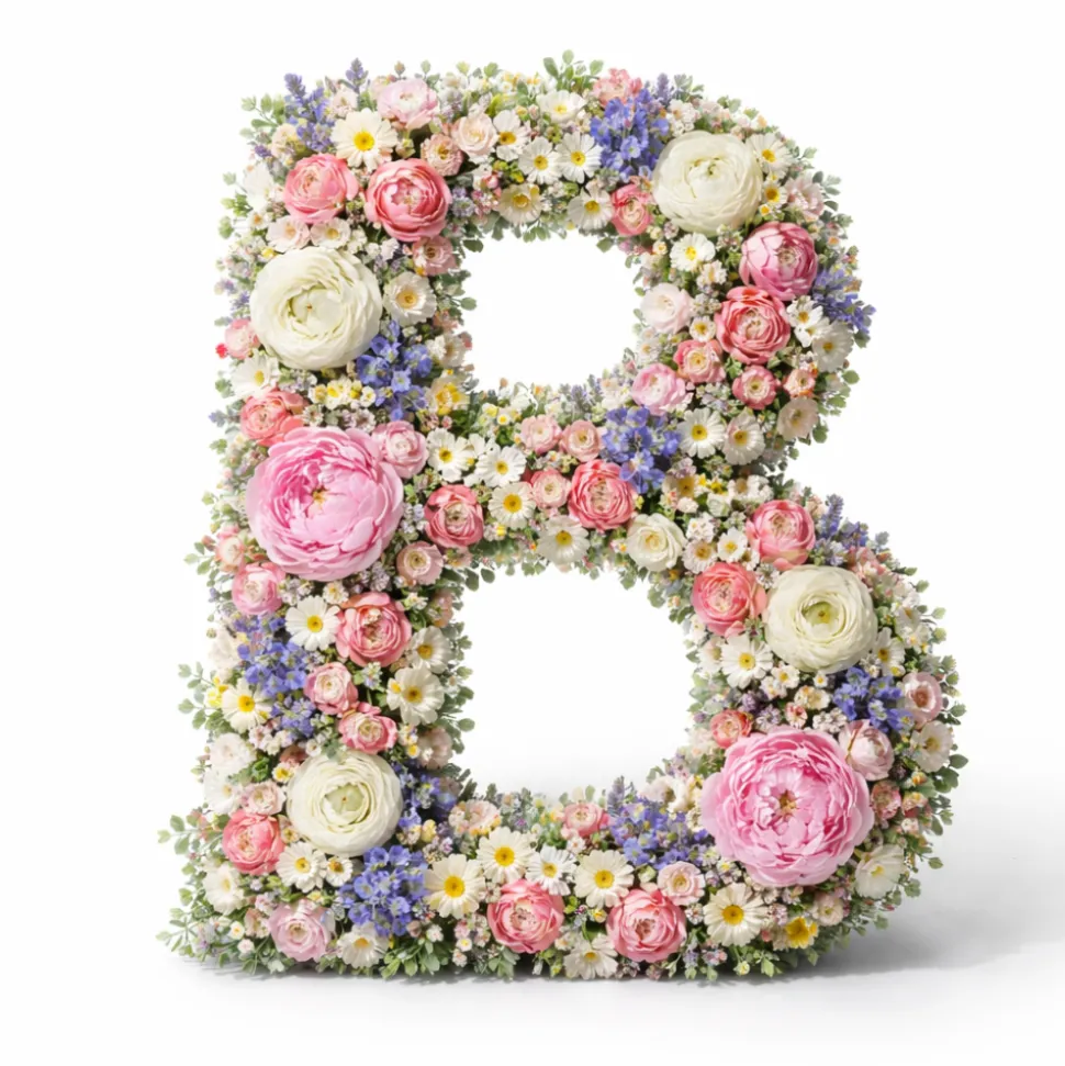 OASIS 14" Floral Foam Letter B – Midnight Foam Shape for Professional Florists