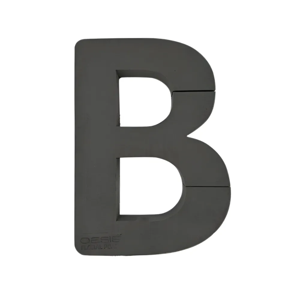 OASIS 14" Floral Foam Letter B – Midnight Foam Shape for Professional Florists