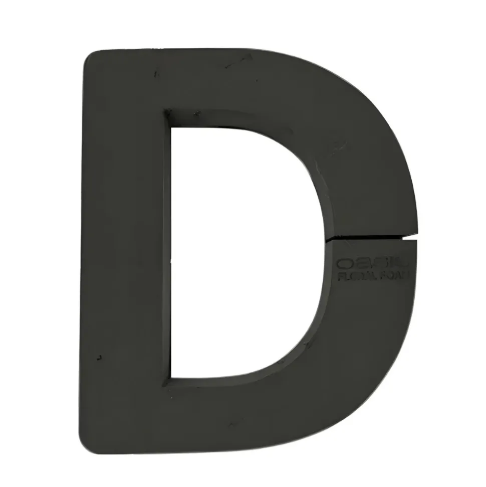 OASIS 14" Floral Foam Letter D – Midnight Foam Shape for Professional Florists