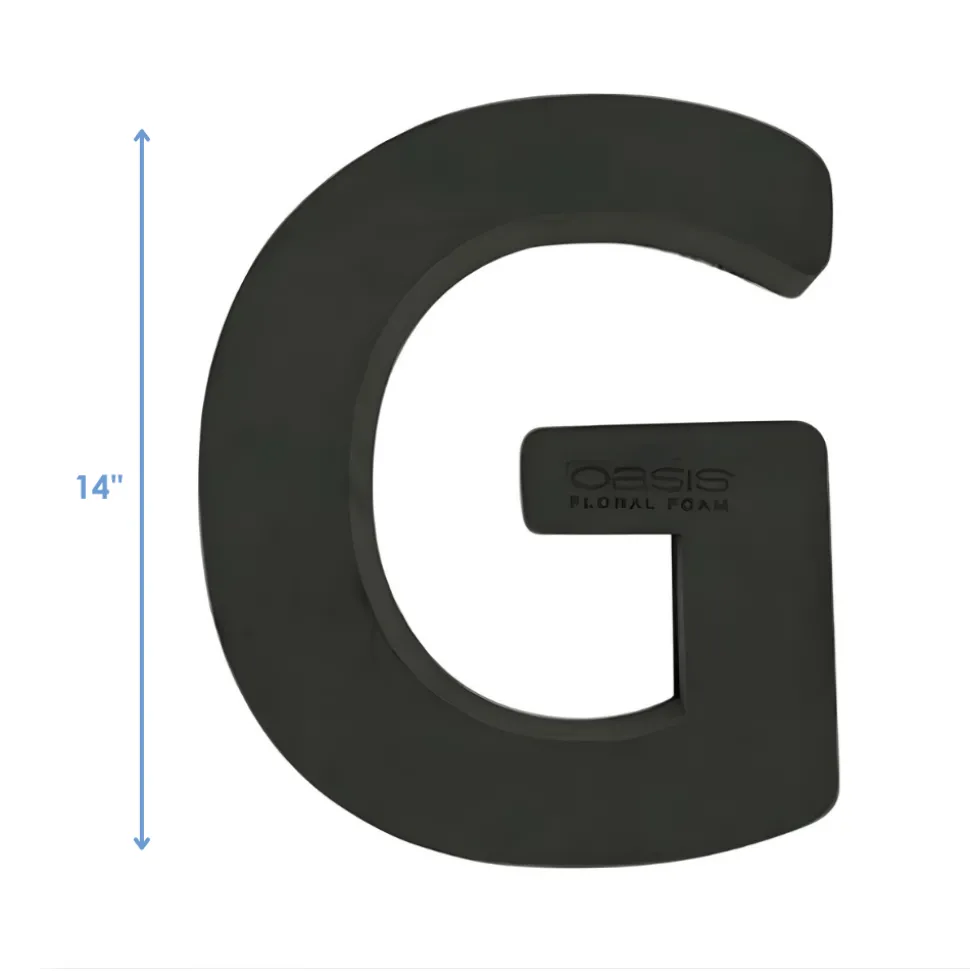 OASIS 14" Floral Foam Letter G – Midnight Foam Shape for Professional Florists