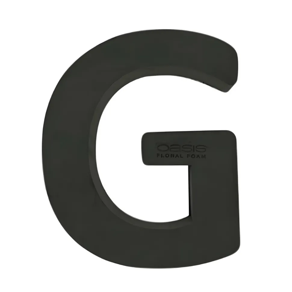OASIS 14" Floral Foam Letter G – Midnight Foam Shape for Professional Florists