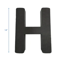 OASIS 14" Floral Foam Letter H – Midnight Foam Shape for Professional Florists
