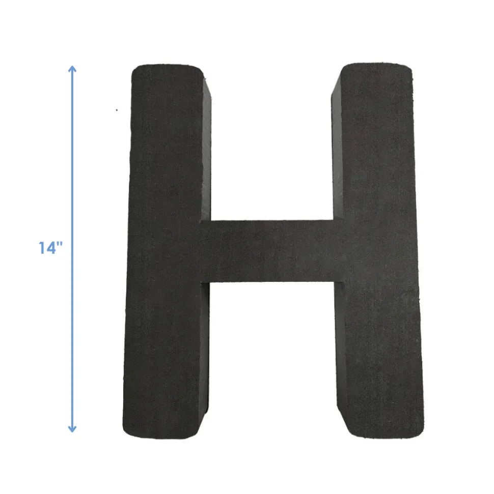 OASIS 14" Floral Foam Letter H – Midnight Foam Shape for Professional Florists