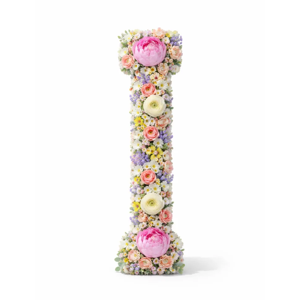 OASIS 14" Floral Foam Letter I – Midnight Foam Shape for Professional Florists