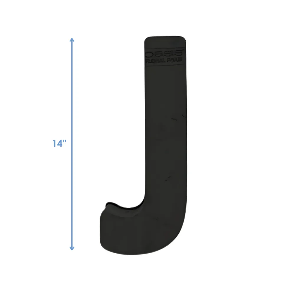 OASIS 14" Floral Foam Letter J – Midnight Foam Shape for Professional Florists