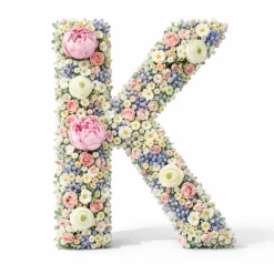 OASIS 14" Floral Foam Letter K – Midnight Foam Shape for Professional Florists