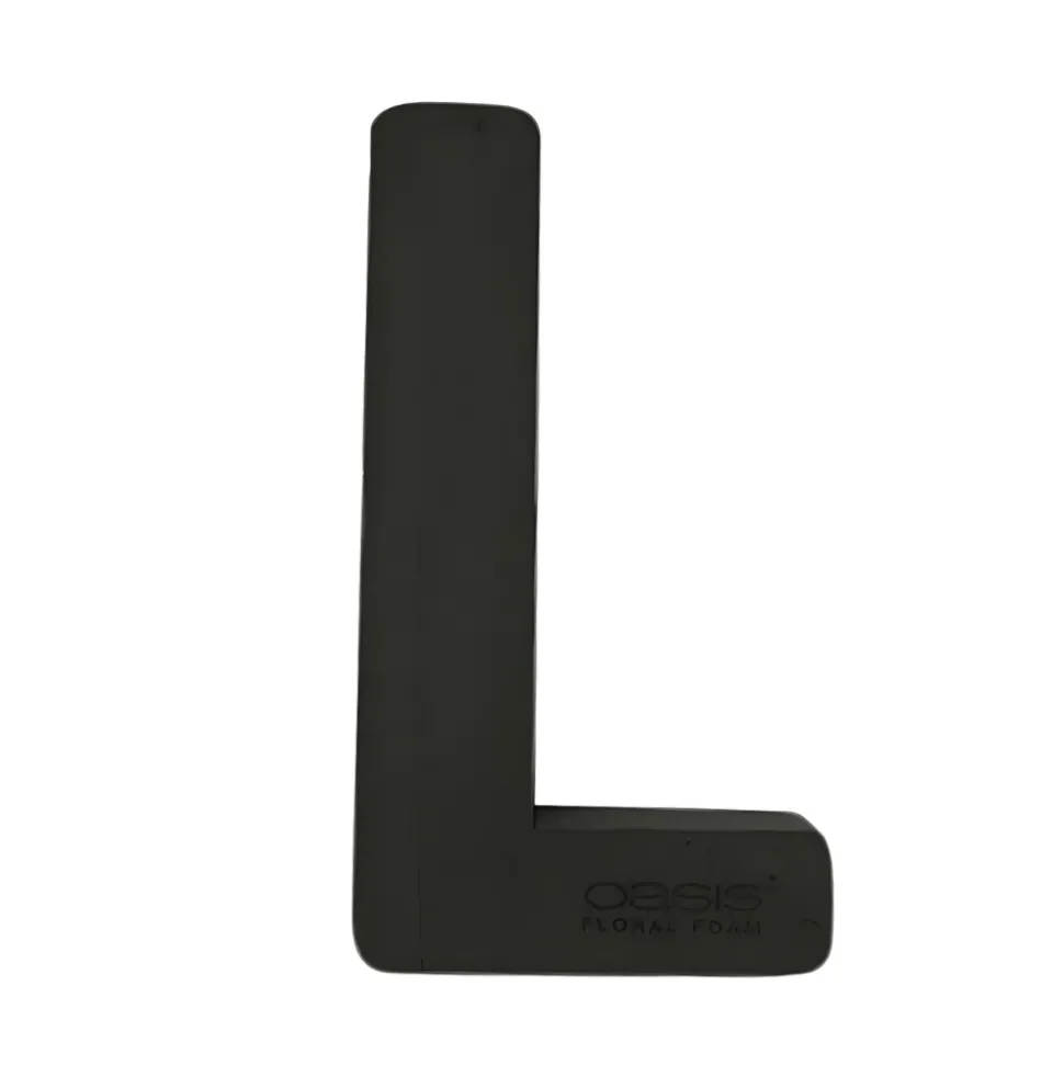 OASIS 14" Floral Foam Letter L – Midnight Foam Shape for Professional Florists