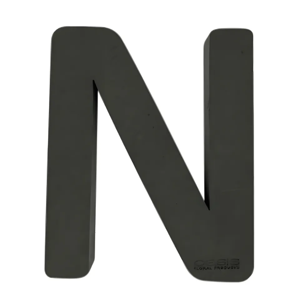 OASIS 14" Floral Foam Letter N – Midnight Foam Shape for Professional Florists