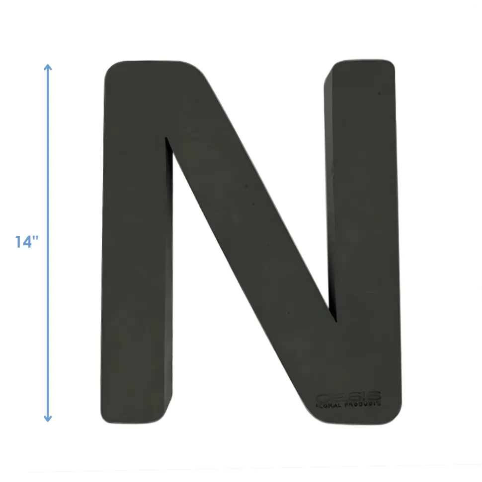 OASIS 14" Floral Foam Letter N – Midnight Foam Shape for Professional Florists