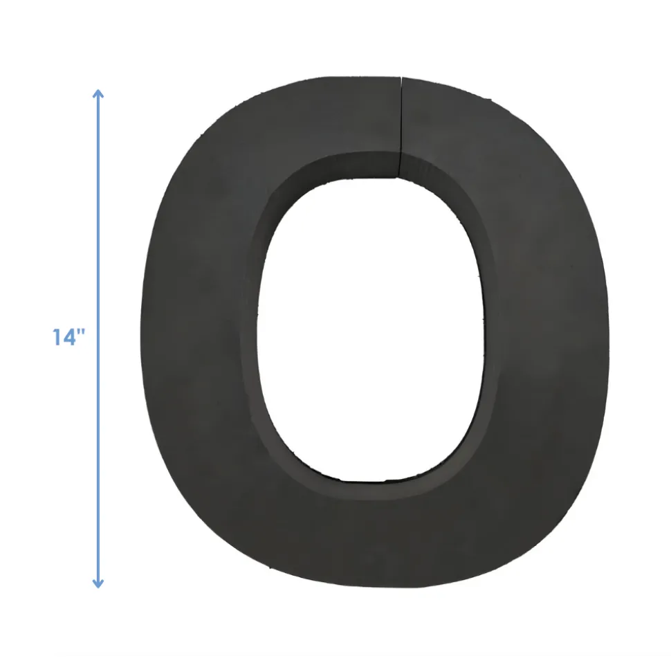 OASIS 14" Floral Foam Letter O – Midnight Foam Shape for Professional Florists
