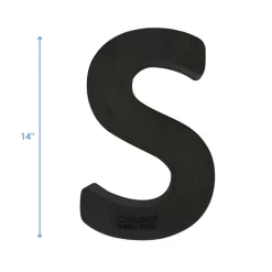 OASIS 14" Floral Foam Letter S – Midnight Foam Shape for Professional Florists