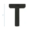 OASIS 14" Floral Foam Letter T – Midnight Foam Shape for Professional Florists
