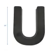 OASIS 14" Floral Foam Letter U – Midnight Foam Shape for Professional Florists