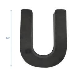 OASIS 14" Floral Foam Letter U – Midnight Foam Shape for Professional Florists