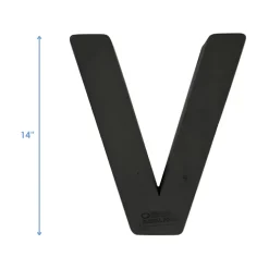 OASIS 14" Floral Foam Letter V – Midnight Foam Shape for Professional Florists