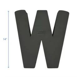 OASIS 14" Floral Foam Letter W – Midnight Foam Shape for Professional Florists