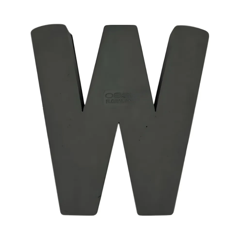 OASIS 14" Floral Foam Letter W – Midnight Foam Shape for Professional Florists