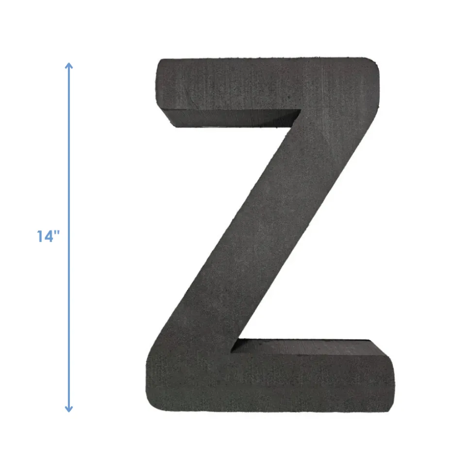OASIS 14" Floral Foam Letter Z – Midnight Foam Shape for Professional Florists