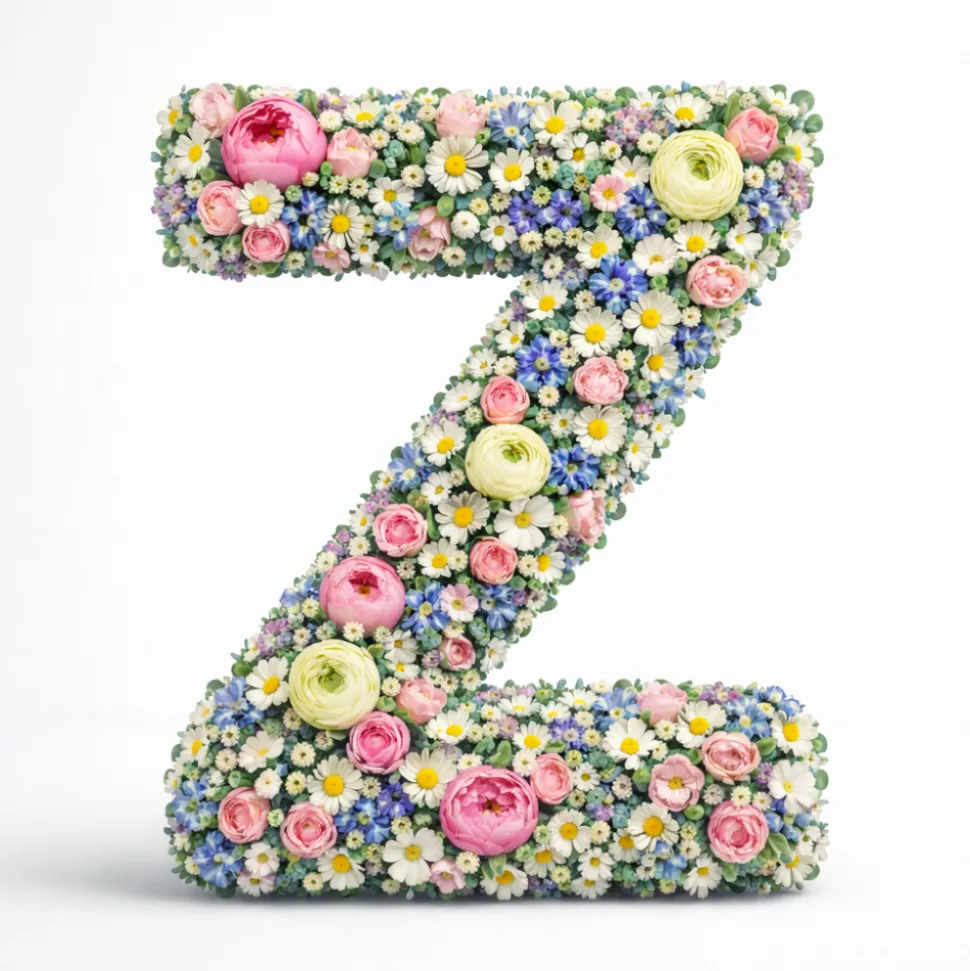 OASIS 14" Floral Foam Letter Z – Midnight Foam Shape for Professional Florists