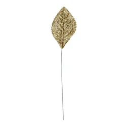 OASIS Glitter Corsage Leaf - Glitter Gold