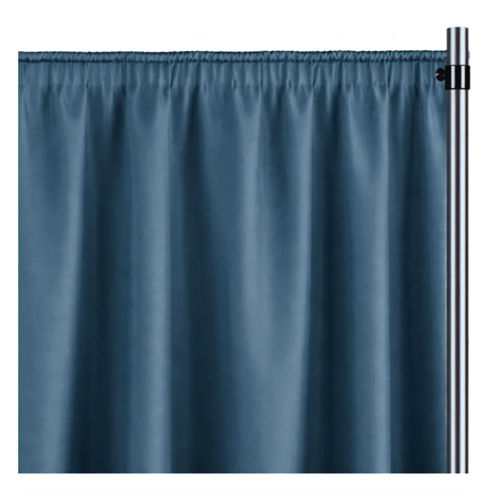 Ocean La Petite France Curtain Panel w/ 4" Rod Pocket - 118" Wide - Many Size Options