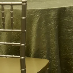 OLIVE - *FR* Crushed Taffeta Tablecloth by Eastern Mills - Many Size Options
