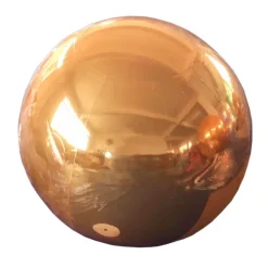 Orange Giant Inflatable Mirror Ball Sphere – Maxorb™ Reflective Ceiling Event Decor – Commercial Installation Sizes